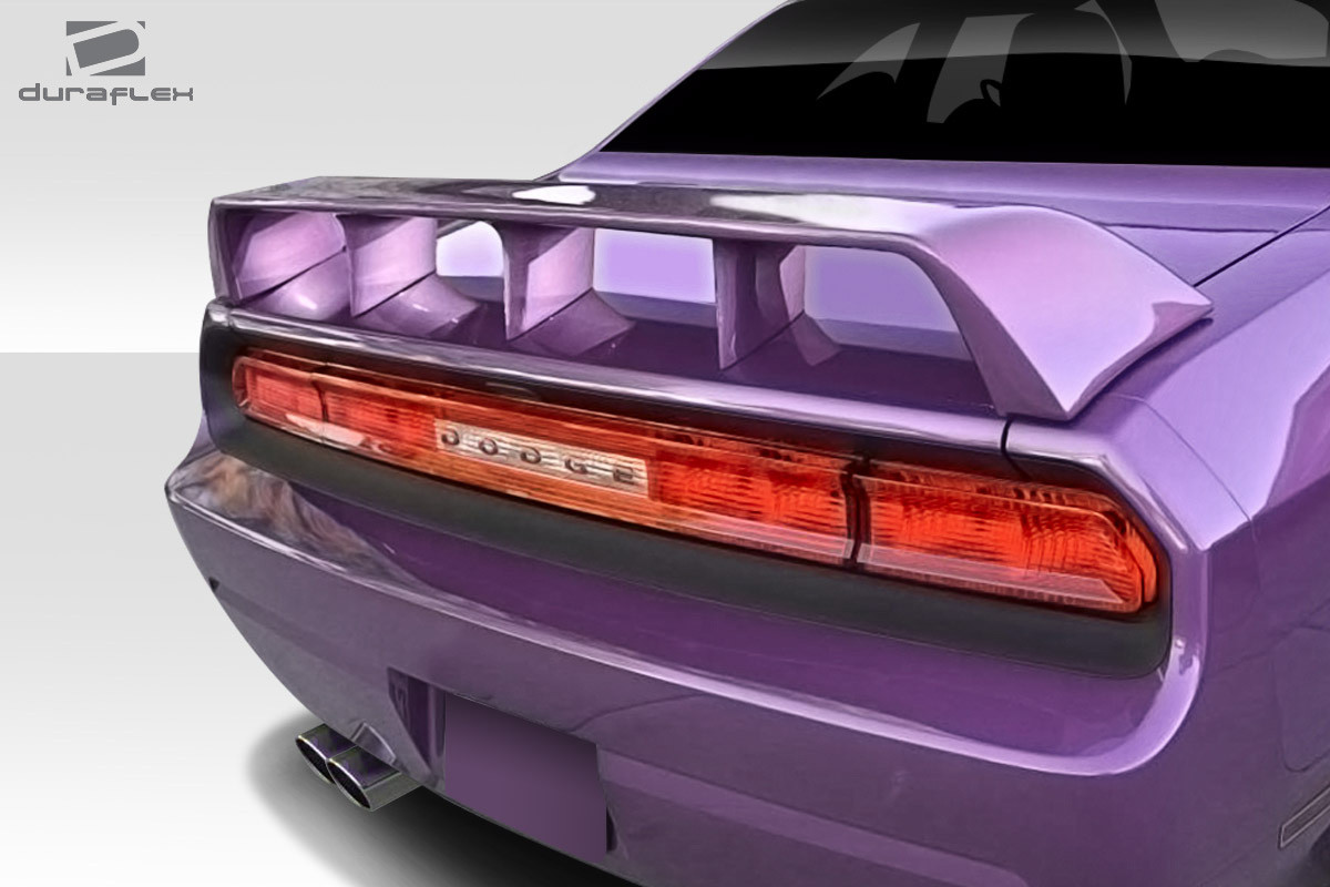 2008-2023 Dodge Challenger Duraflex CVX Wing Spoiler - 1 Piece / Vehicle Year Make Model Trim - 2008-2023-Dodge Challenger ALL / Product Type - Wing / Style Name -CVX / Kit Material - FRP (Fiberglass Reinforced Plastics) / Notes -