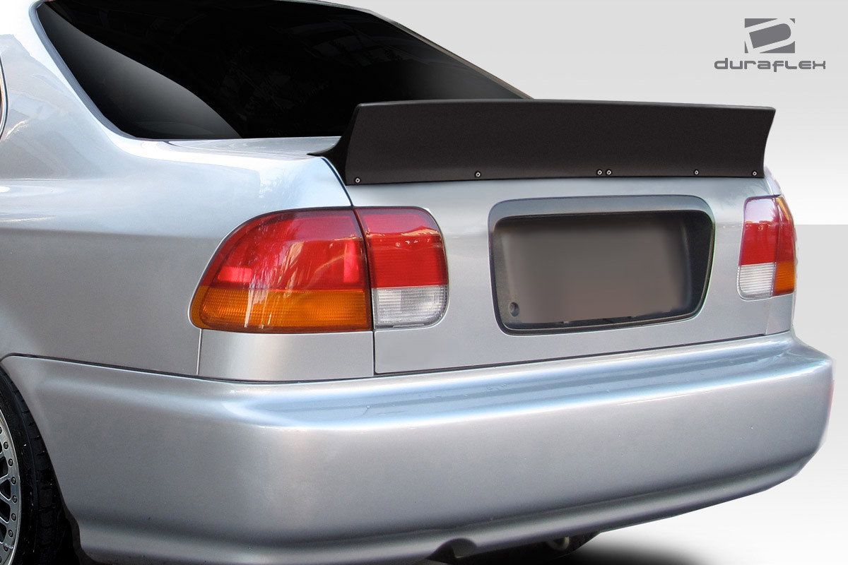 1996-2000 Honda Civic 4DR Duraflex RBS Wing Spoiler - 1 Piece (S) / Vehicle Year Make Model Trim - 1996-2000-Honda Civic 4DR / Product Type - Wing / Style Name -RBS / Kit Material - FRP (Fiberglass Reinforced Plastics) / Notes -