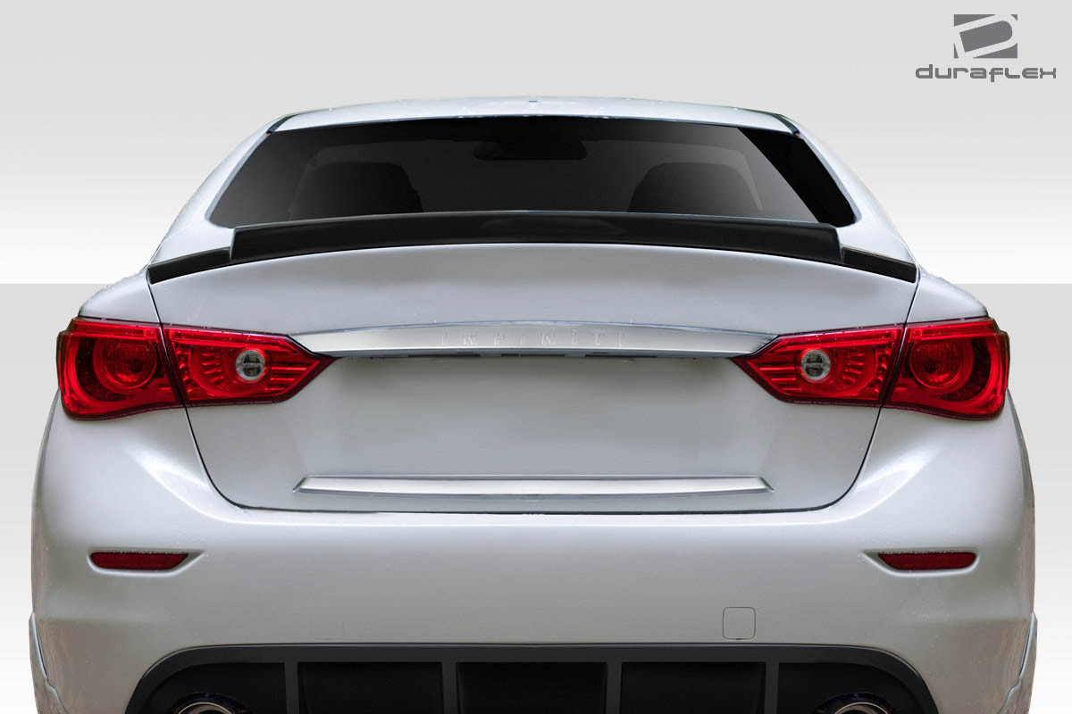 2014-2023 Infiniti Q50 Duraflex R-Tech Wing Spoiler - 1 Piece (S) / Vehicle Year Make Model Trim - 2014-2023-Infiniti Q50 ALL / Product Type - Wing / Style Name -R-Tech / Kit Material - FRP (Fiberglass Reinforced Plastics) / Notes -
