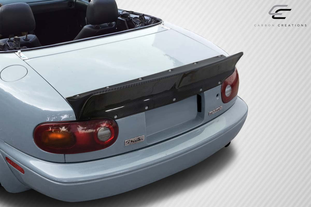 1990-1997 Mazda Miata Carbon Creations DriTech TKO Wing Spoiler - 1 Piece (S) / Vehicle Year Make Model Trim - 1990-1997-Mazda Miata ALL / Product Type - Wing / Style Name -TKO / Kit Material - Carbon Fiber / Notes -
