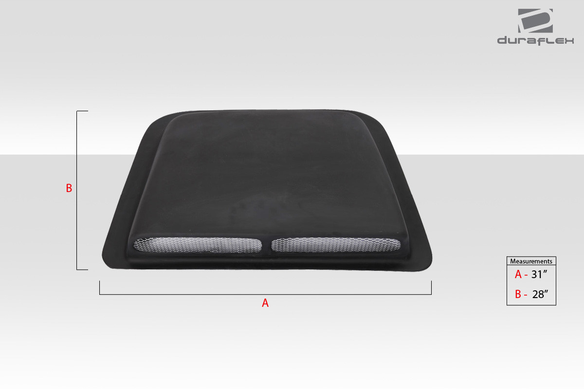 Universal Duraflex MPR 6 Hood Scoop - 1 Piece / Vehicle Year Make Model Trim - --  ALL / Product Type - Scoop / Style Name -\Universal / Kit Material - FRP (Fiberglass Reinforced Plastics) / Notes -