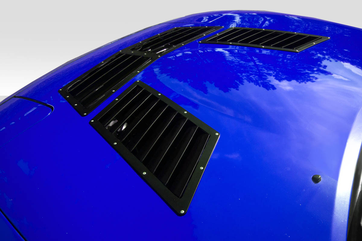Universal Duraflex Trackstar 1 Hood Vents - 3 Piece / Vehicle Year Make Model Trim - --  ALL / Product Type - Scoop / Style Name -Universal / Kit Material - FRP (Fiberglass Reinforced Plastics) / Notes -