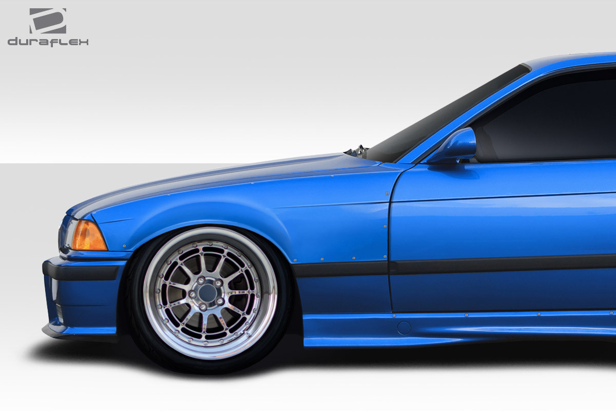 1992-1998 BMW 3 Series M3 E36 Duraflex C Spec Front Fender Flares - 2 Piece / Vehicle Year Make Model Trim - 1992-1998-BMW M3 ALL / Product Type - Fender Flare / Style Name -C Spec / Kit Material - FRP (Fiberglass Reinforced Plastics) / Notes -