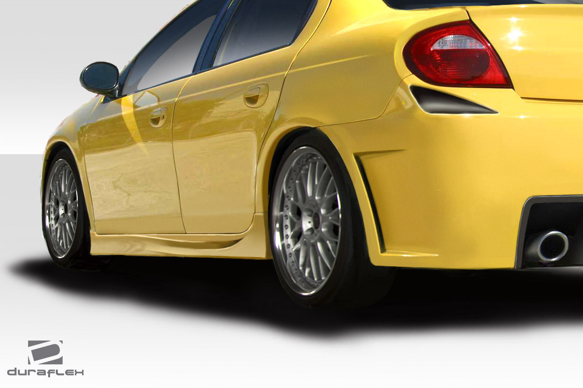 2000-2005 Dodge Neon Duraflex KR-S Side Skirts - 2 Piece / Vehicle Year Make Model Trim - 2000-2005-Dodge Neon ALL / Product Type - Sideskirts / Style Name -KR-S / Kit Material - FRP (Fiberglass Reinforced Plastics) / Notes -