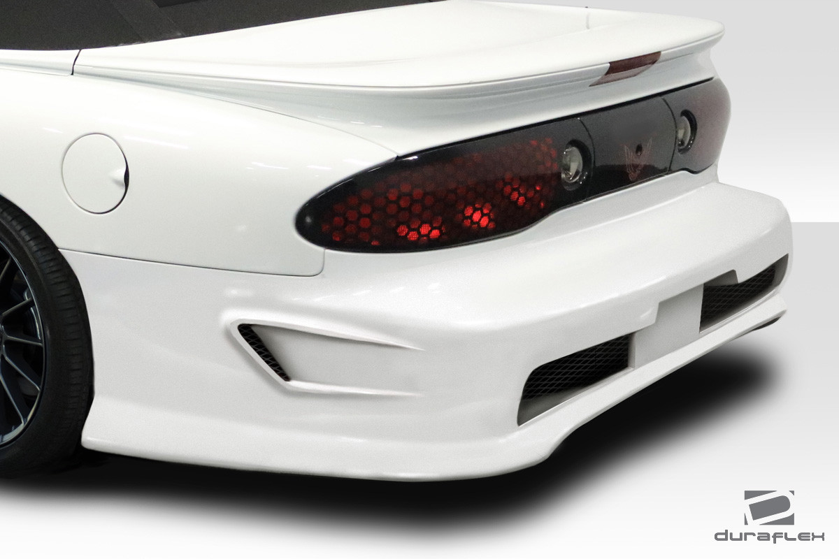 1993-2002 Pontiac Firebird Duraflex Vader Rear Bumper - 1 Piece / Vehicle Year Make Model Trim - 1993-2002-Pontiac Firebird ALL / Product Type - Rear Bumper / Style Name -Vader / Kit Material - FRP (Fiberglass Reinforced Plastics) / Notes -