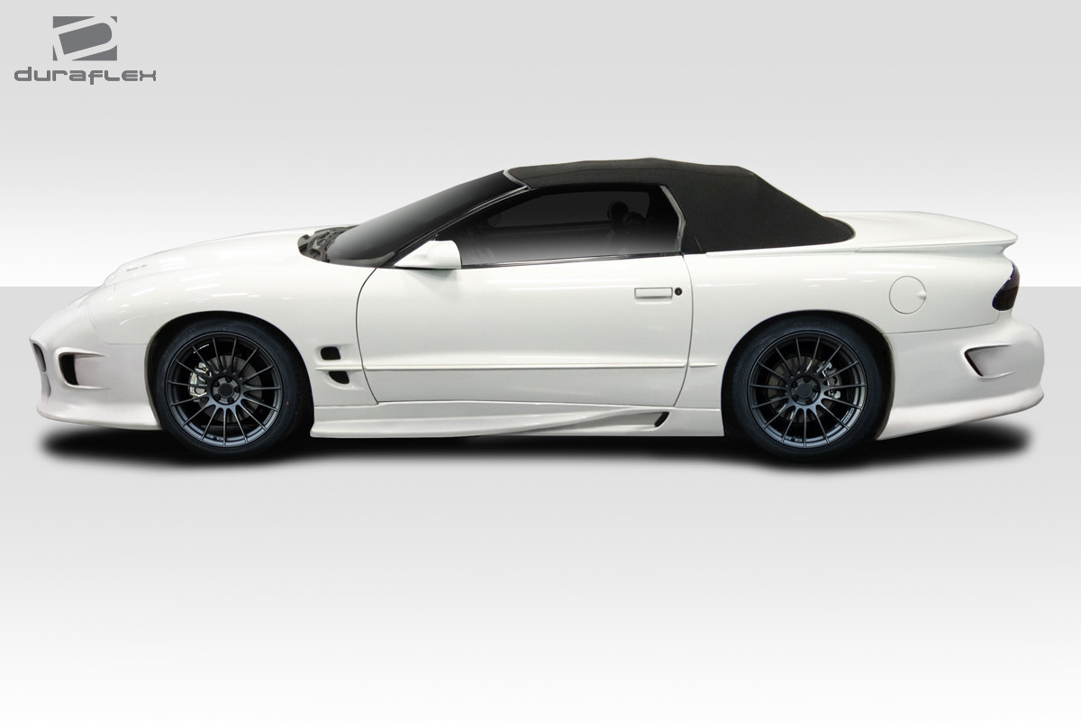1998-2002 Pontiac Firebird Duraflex Vader Body Kit - 4 Piece  - Includes Vader Front Bumper (114682) Vader Rear Bumper (114680) Vader Side Skirts (114681) / Vehicle Year Make Model Trim - 1998-2002-Pontiac Firebird ALL / Product Type - Kit / Style Name -Vader / Kit Material - FRP (Fiberglass Reinforced Plastics) / Notes -