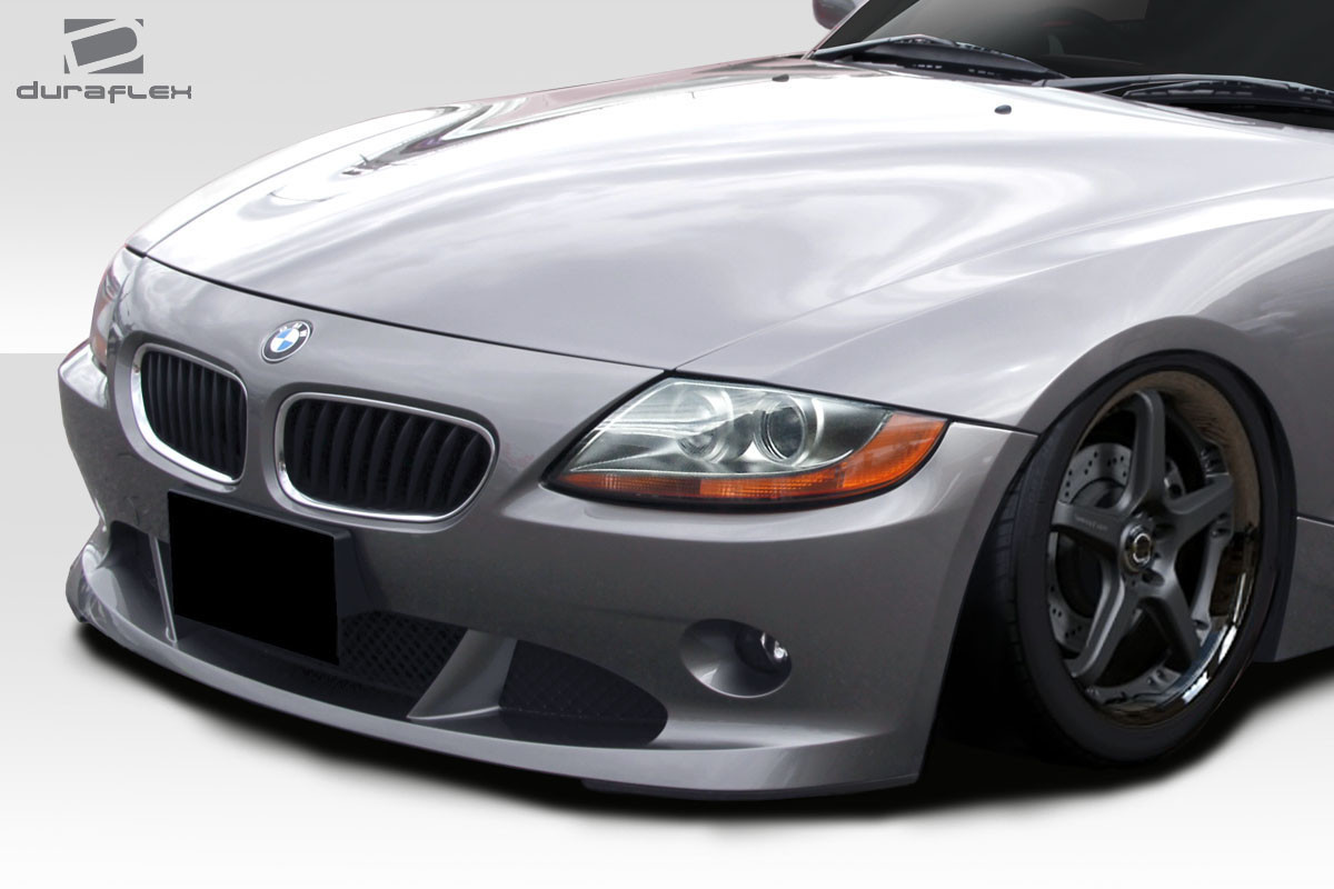 2003-2008 BMW Z4 Duraflex Aero Look Front Bumper - 1 Piece / Vehicle Year Make Model Trim - 2003-2008-BMW Z4 ALL / Product Type - Front Bumper / Style Name -Aero Look / Kit Material - FRP (Fiberglass Reinforced Plastics) / Notes -