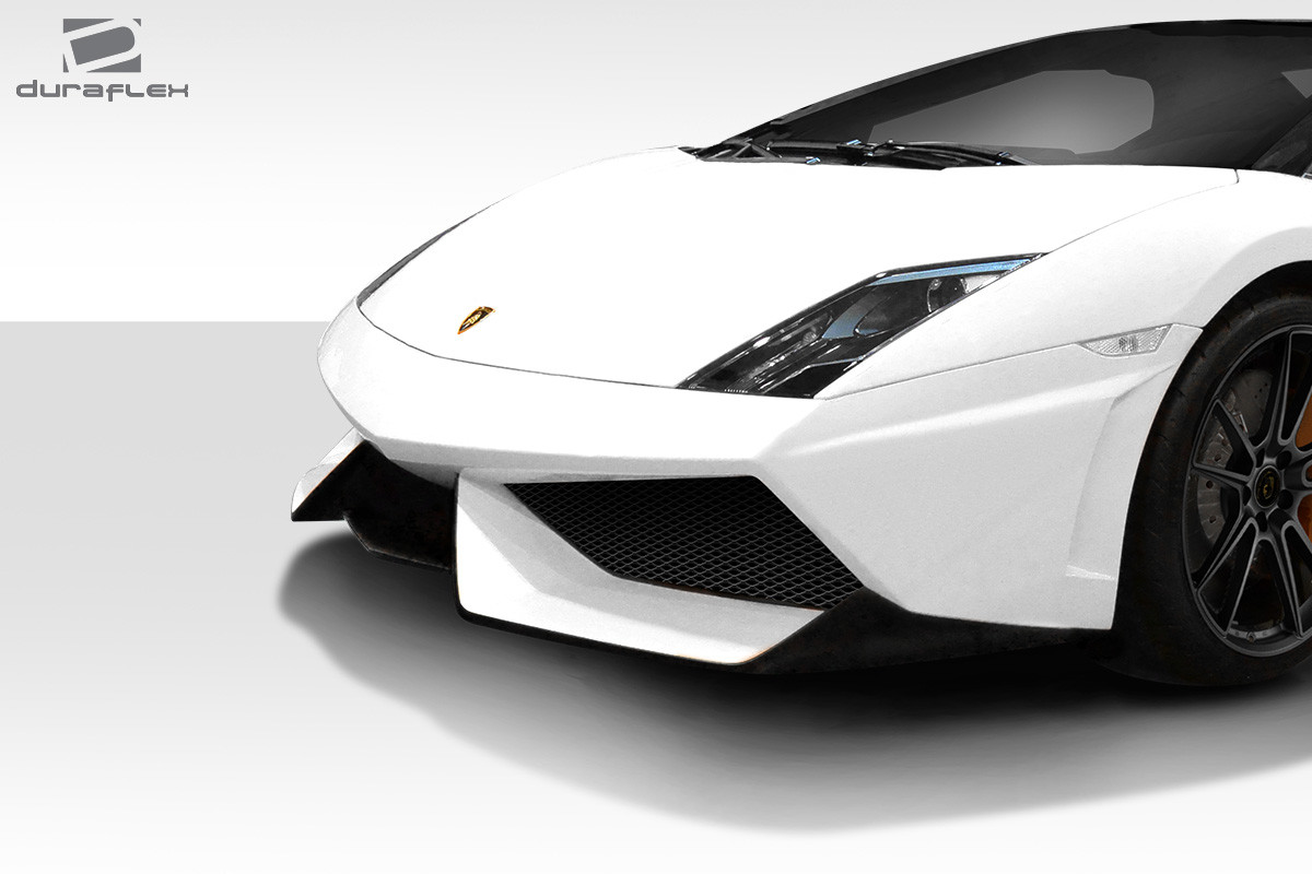 2004-2008 Lamborghini Gallardo Duraflex LP560 LP570 Look Front Bumper Cover - 1 Piece / Vehicle Year Make Model Trim - 2004-2008-Lamborghini Gallardo ALL / Product Type - Front Bumper / Style Name -LP570 Look / Kit Material - FRP (Fiberglass Reinforced Plastics) / Notes -