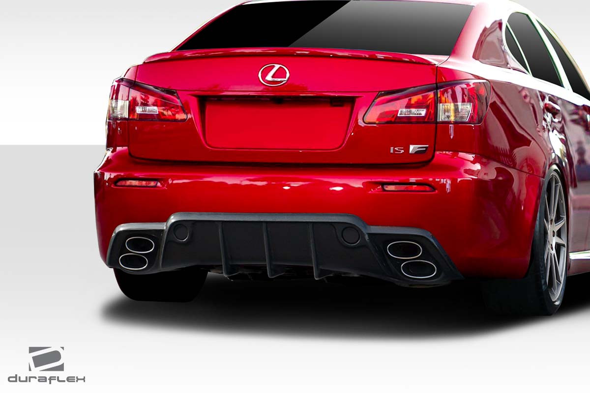 2008-2014 Lexus IS-F Duraflex W-1 Rear Bumper - 1 Piece / Vehicle Year Make Model Trim - 2008-2014-Lexus IS-F ALL / Product Type - Rear Bumper / Style Name -W-1 / Kit Material - FRP (Fiberglass Reinforced Plastics) / Notes -