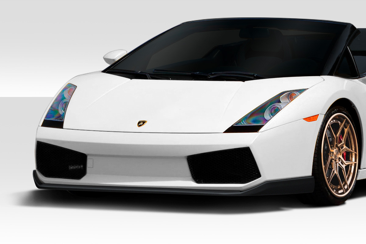 2004-2008 Lamborghini Gallardo Duraflex HMS Front Lip Under Spoiler - 1 Piece / Vehicle Year Make Model Trim - 2004-2008-Lamborghini Gallardo ALL / Product Type - Front Lip/Add On / Style Name -HMS / Kit Material - FRP (Fiberglass Reinforced Plastics) / Notes -