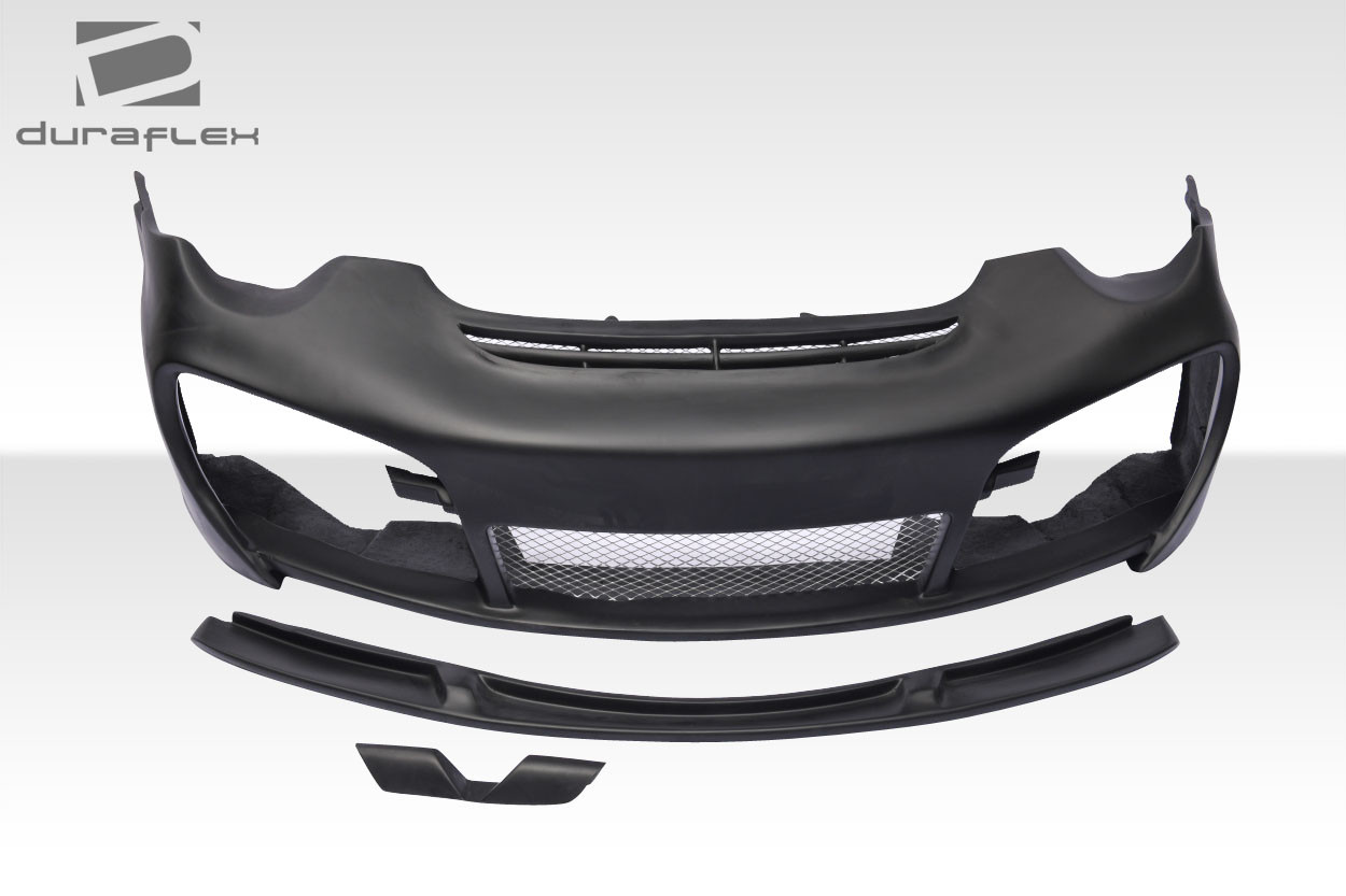 2005-2011 Porsche 911 Carrera 997 Duraflex Tecnika Front Bumper Cover - 4 Piece / Vehicle Year Make Model Trim - 2005-2011-Porsche 997 ALL / Product Type - Front Bumper / Style Name -Tecnika / Kit Material - FRP (Fiberglass Reinforced Plastics) / Notes -