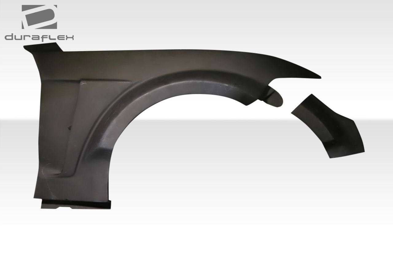 2015-2017 Ford Mustang Duraflex KT Wide Body Front Fender Flares - 4 Piece / Vehicle Year Make Model Trim - 2015-2017-Ford Mustang ALL / Product Type - Fender Flare / Style Name -KT Wide Body / Kit Material - FRP (Fiberglass Reinforced Plastics) / Notes -
