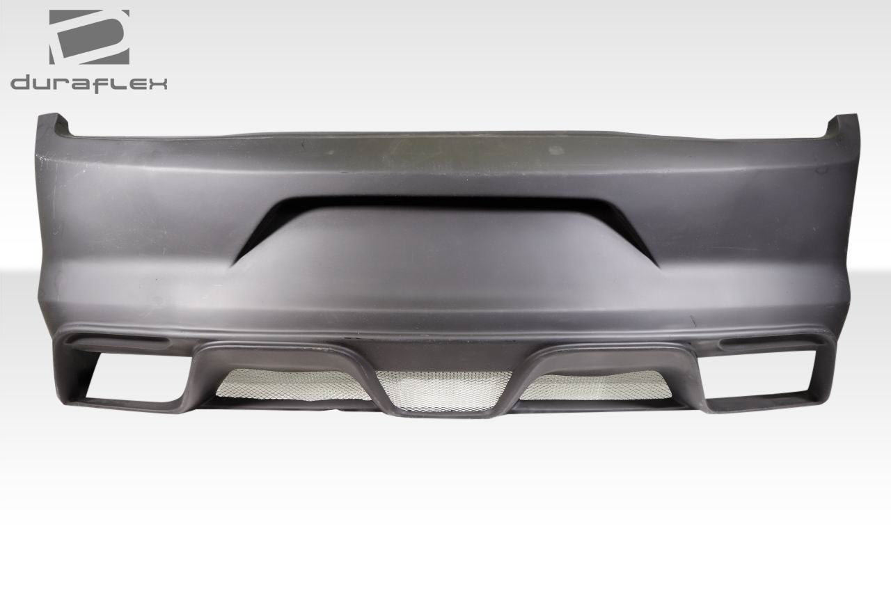 2013-2014 Ford Mustang Duraflex GT350 Look Rear Bumper - 1 Piece / Vehicle Year Make Model Trim - 2013-2014-Ford Mustang ALL / Product Type - Rear Bumper / Style Name -GT350 Look / Kit Material - FRP (Fiberglass Reinforced Plastics) / Notes -