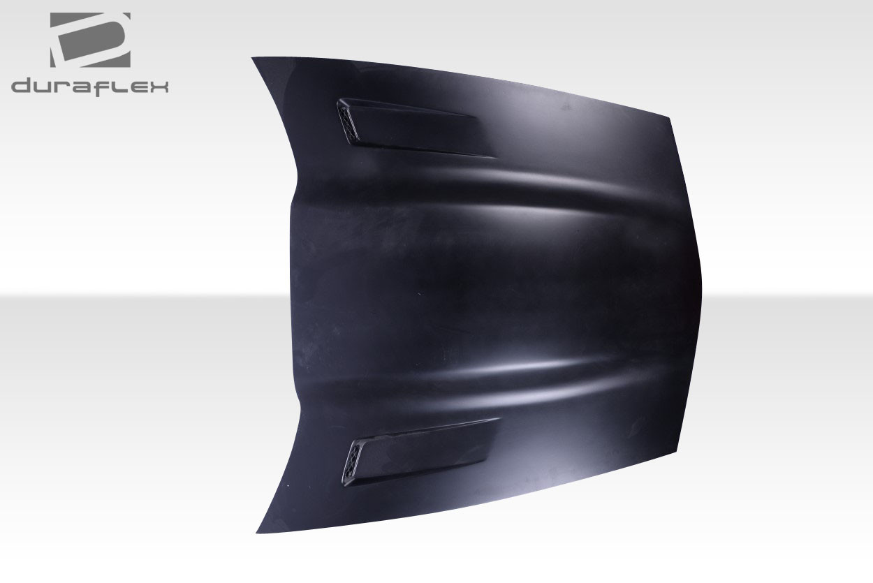 2005-2013 Chevrolet Corvette C6 Duraflex RKSV Hood - 1 Piece / Vehicle Year Make Model Trim - 2005-2013-Chevrolet Corvette ALL / Product Type - Hood / Style Name -RKSV / Kit Material - FRP (Fiberglass Reinforced Plastics) / Notes - Note: Hood pins are required.