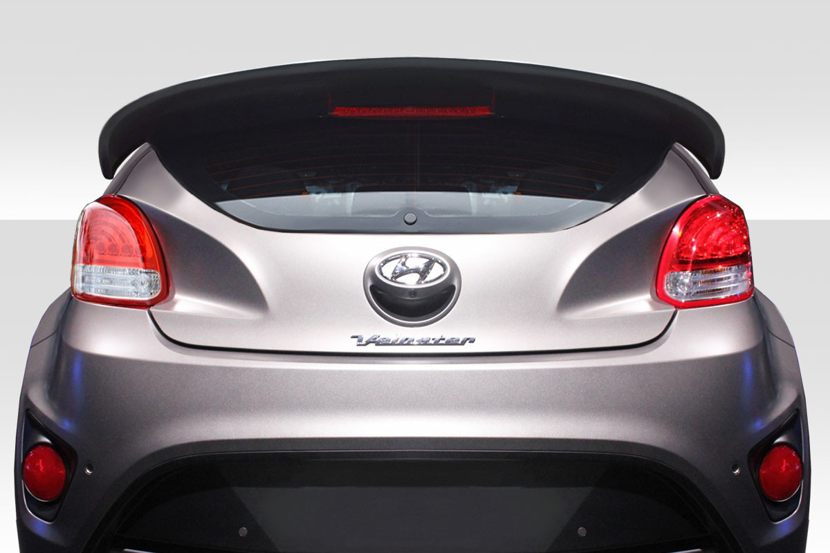 2012-2017 Hyundai Veloster Turbo Duraflex D1 Rear Wing Spoiler - 1 Piece / Vehicle Year Make Model Trim - 2012-2017-Hyundai Veloster ALL / Product Type - Wing / Style Name -D1 / Kit Material - FRP (Fiberglass Reinforced Plastics) / Notes -