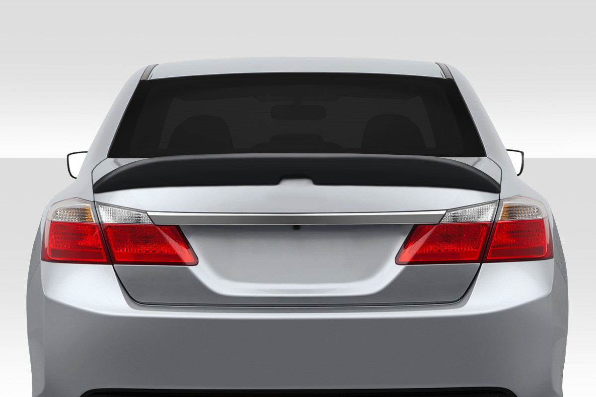 2013-2017 Honda Accord 4DR Duraflex HTR Rear Wing Spoiler - 1 Piece / Vehicle Year Make Model Trim - 2013-2017-Honda Accord 4DR / Product Type - Wing / Style Name -HTR / Kit Material - FRP (Fiberglass Reinforced Plastics) / Notes -
