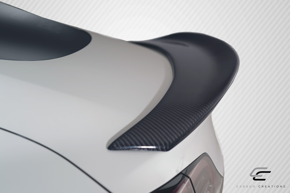 2017-2023 Tesla Model 3 Carbon Creations GT Concept Rear Wing Spoiler - 1 Piece (S) / Vehicle Year Make Model Trim - 2017-2023-Tesla Model 3 ALL / Product Type - Wing / Style Name -GT Concept / Kit Material - Carbon Fiber / Notes -