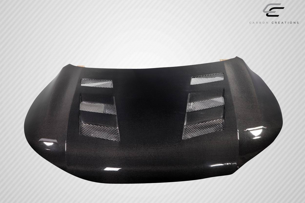 2013-2015 Honda Accord 4DR Carbon Creations AM-S Hood - 1 Piece / Vehicle Year Make Model Trim - 2013-2015-Honda Accord 4DR / Product Type - Hood / Style Name -AM-S / Kit Material - Carbon Fiber / Notes - Note: Hood Pins are Required