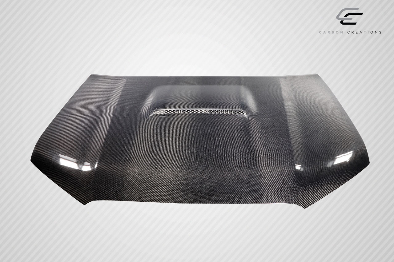 2010-2024 Toyota 4Runner Carbon Creations TD3000 Hood - 1 Piece / Vehicle Year Make Model Trim - 2010-2024-Toyota 4Runner ALL / Product Type - Hood / Style Name -TD3000 / Kit Material - Carbon Fiber / Notes - Note: Hood Pins are Required