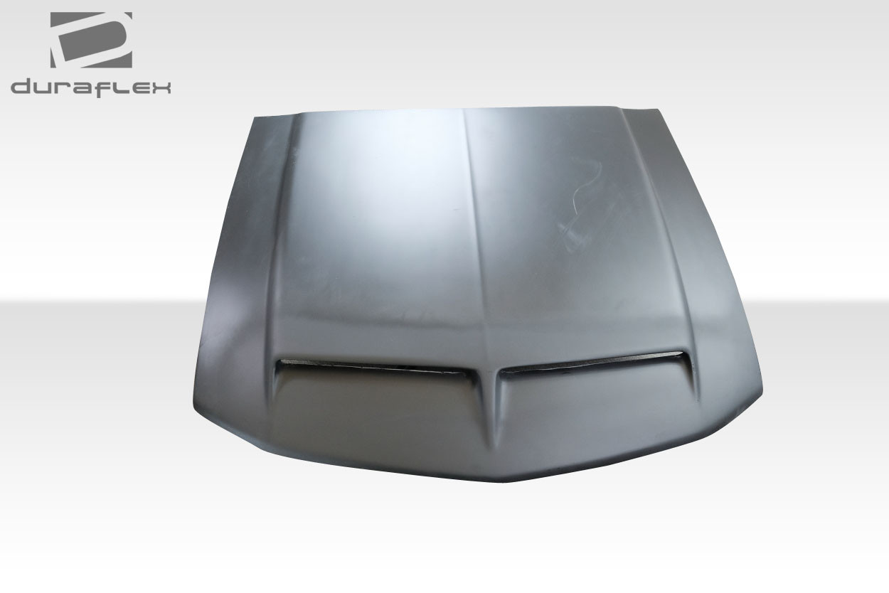 2005-2009 Ford Mustang Duraflex GT500 V4 Hood - 1 Piece / Vehicle Year Make Model Trim - 2005-2009-Ford Mustang ALL / Product Type - Hood / Style Name -GT500 V4 / Kit Material - FRP (Fiberglass Reinforced Plastics) / Notes - Note: Hood pins are required.