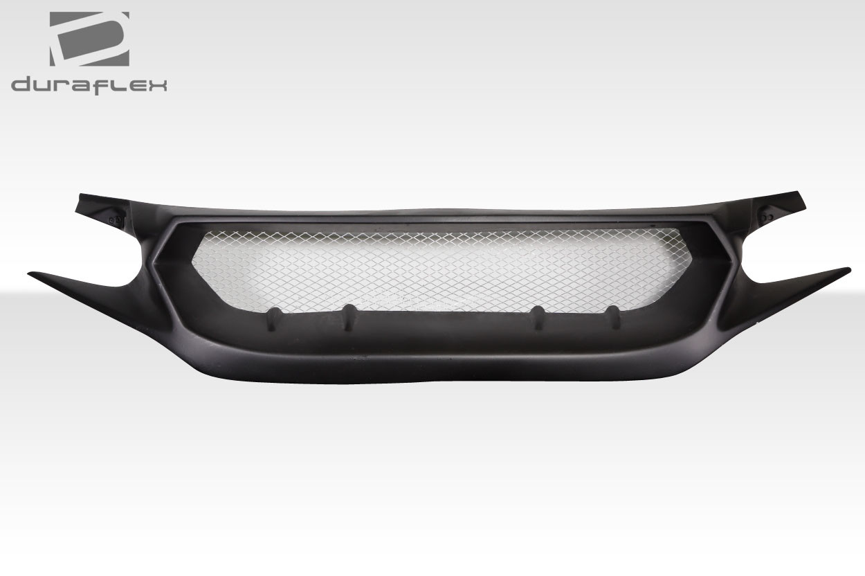 2016-2021 Honda Civic Duraflex Type JS Grille - 1 Piece / Vehicle Year Make Model Trim - 2016-2021-Honda Civic ALL / Product Type - Grilles / Style Name -Type JS / Kit Material - FRP (Fiberglass Reinforced Plastics) / Notes -