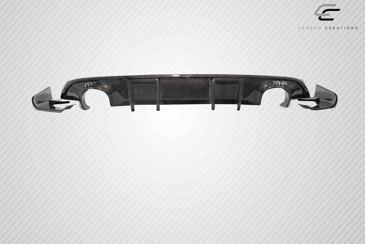 2017-2022 Infiniti Q60 Carbon Creations J Spec Rear Diffuser - 3 Piece / Vehicle Year Make Model Trim - 2017-2022-Infiniti Q60 ALL / Product Type - Rear Lip/Add On / Style Name -J Spec / Kit Material - Carbon Fiber / Notes -