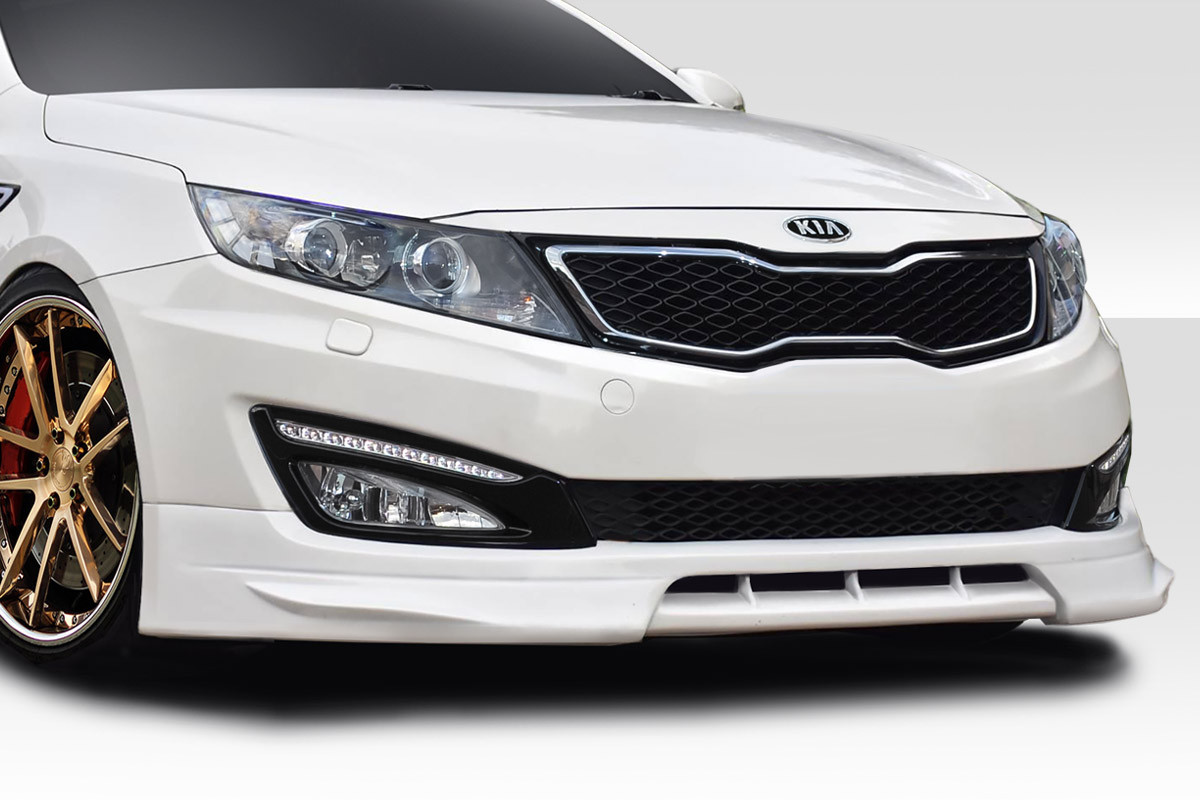 2011-2013 Kia Optima Duraflex CPR Front Lip Under Spoiler - 1 Piece / Vehicle Year Make Model Trim - 2011-2013-Kia Optima ALL / Product Type - Front Lip/Add On / Style Name -CPR / Kit Material - FRP (Fiberglass Reinforced Plastics) / Notes -