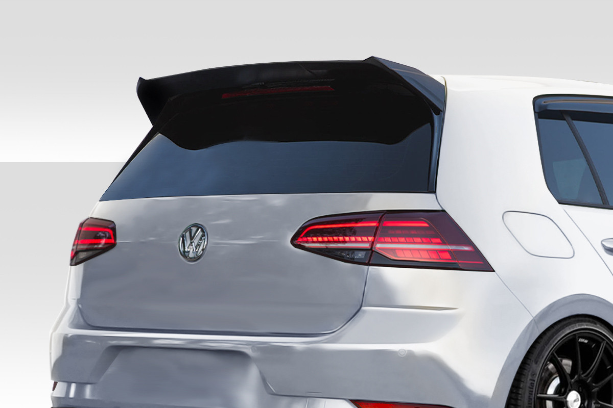 2015-2021 Volkswagen Golf / GTI Duraflex D Technik Roof Wing Spoiler - 1 Piece / Vehicle Year Make Model Trim - 2015-2021-Volkswagen Golf ALL / Product Type - Wing / Style Name -D Technik / Kit Material - FRP (Fiberglass Reinforced Plastics) / Notes -