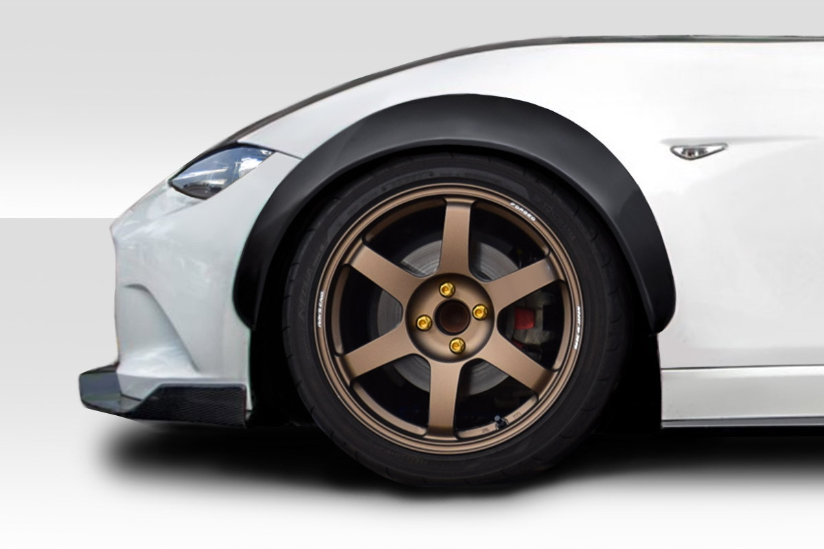 2016-2025 Mazda Miata Duraflex CM Fender Flare Kit - 4 Piece / Vehicle Year Make Model Trim - 2016-2025-Mazda Miata ALL / Product Type - Fender Flare / Style Name -CM / Kit Material - FRP (Fiberglass Reinforced Plastics) / Notes -