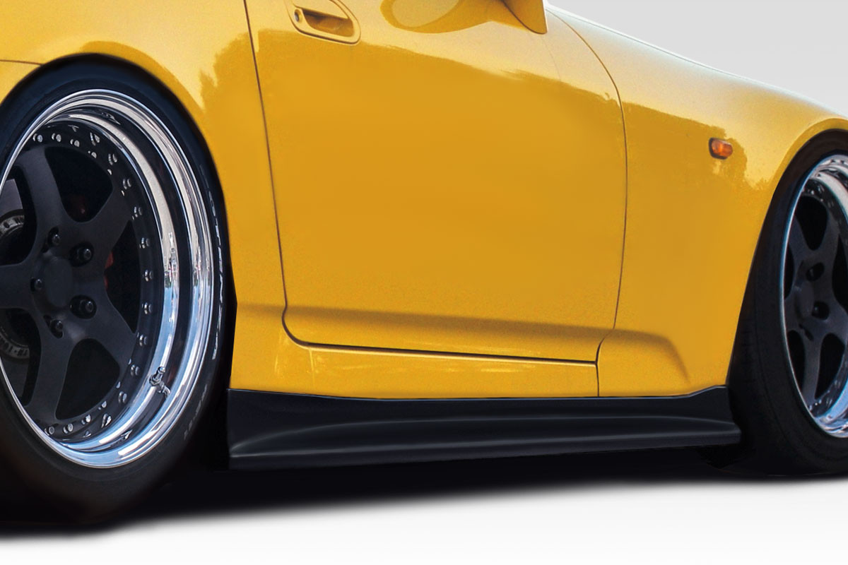 2000-2009 Honda S2000 Duraflex VTX V1 Side Skirts Rocker Panels - 2 Piece / Vehicle Year Make Model Trim - 2000-2009-Honda S2000 ALL / Product Type - Sideskirts / Style Name -VTX / Kit Material - FRP (Fiberglass Reinforced Plastics) / Notes -