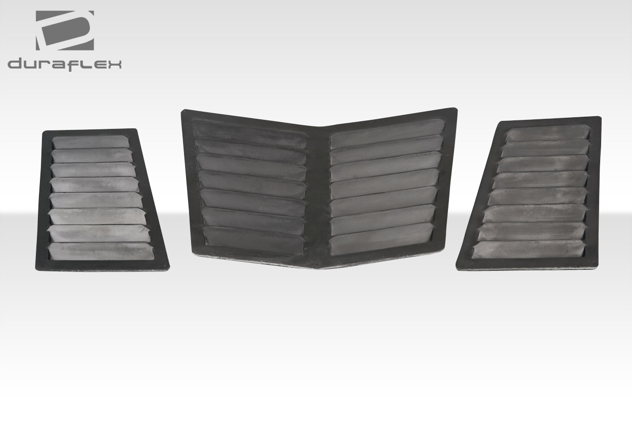 2005-2013 Chevrolet Corvette C6 Duraflex GT1 Hood Vents - 3 Piece / Vehicle Year Make Model Trim - 2005-2013-Chevrolet Corvette ALL / Product Type - Scoop / Style Name -GT1 / Kit Material - FRP (Fiberglass Reinforced Plastics) / Notes -
