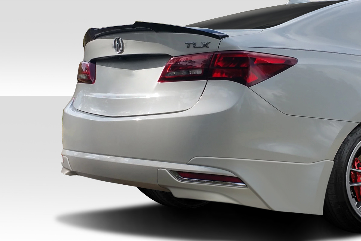 2015-2017 Acura TLX Duraflex A Spec Look Rear Lip Add Ons - 2 Piece / Vehicle Year Make Model Trim - 2015-2017-Acura TLX ALL / Product Type - Rear Lip/Add On / Style Name -A Spec / Kit Material - FRP (Fiberglass Reinforced Plastics) / Notes -
