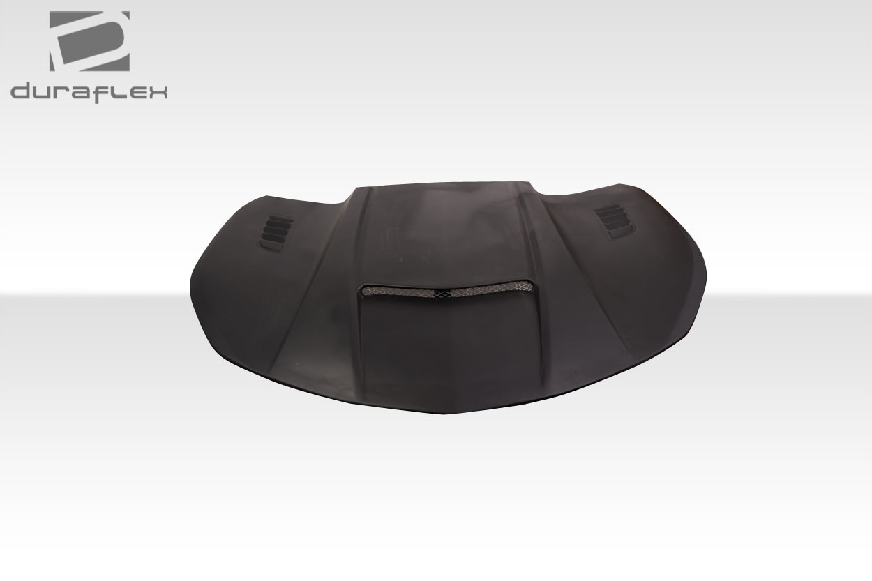 2016-2023 Chevrolet Camaro Duraflex CVX Ram Hood - 1 Piece / Vehicle Year Make Model Trim - 2016-2023-Chevrolet Camaro 2DR / Product Type - Hood / Style Name -CVX / Kit Material - FRP (Fiberglass Reinforced Plastics) / Notes - Hood pins are required.