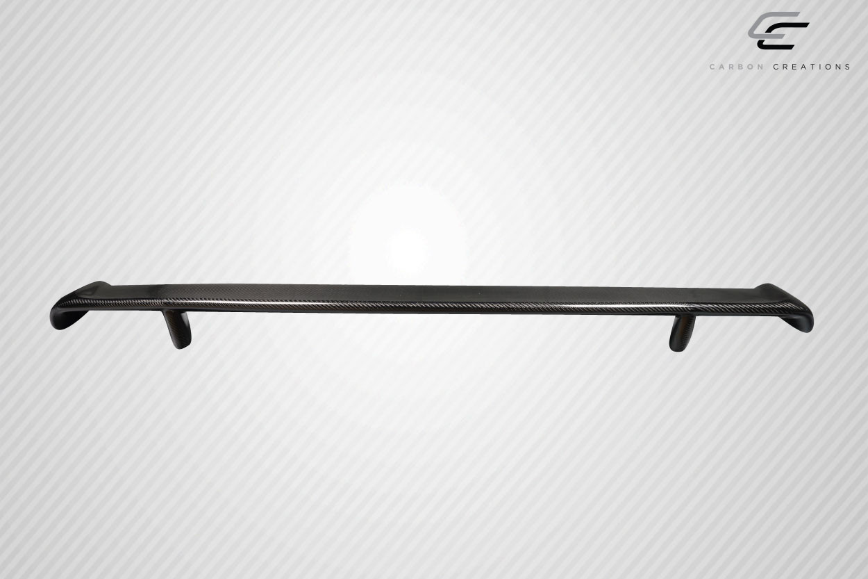 2017-2022 Infiniti Q60 Carbon Creations SR Rear Wing Spoiler - 1 Piece / Vehicle Year Make Model Trim - 2017-2022-Infiniti Q60 ALL / Product Type - Wing / Style Name -SR / Kit Material - Carbon Fiber / Notes -