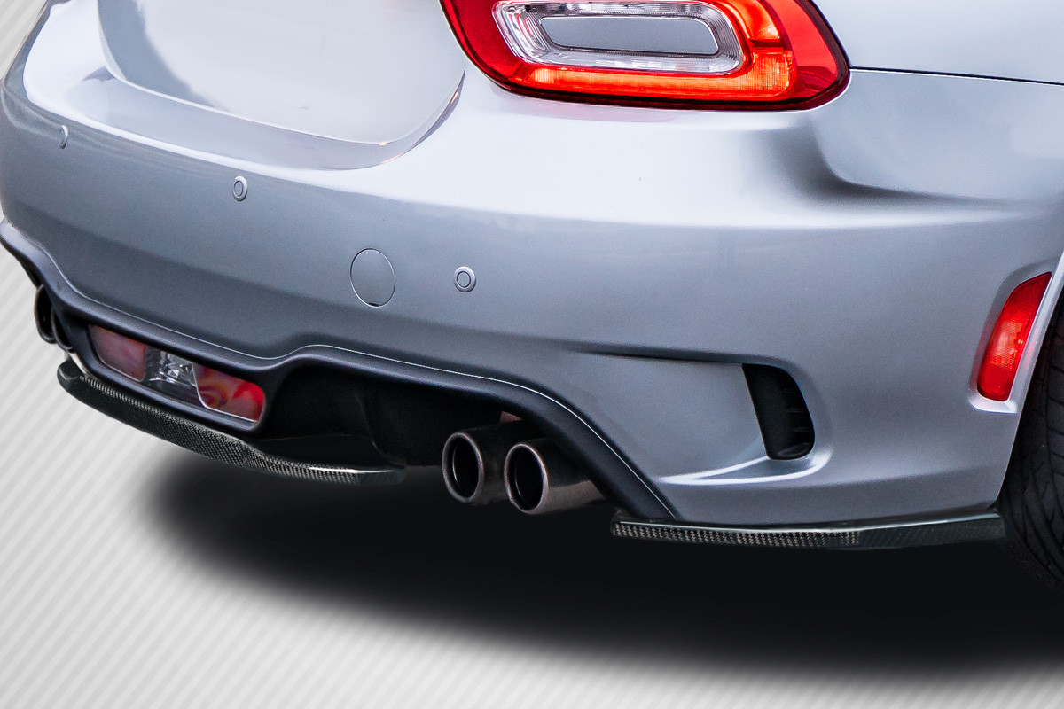 2017-2020 Fiat 124 Spider Carbon Creations Speed Rear Lip Spoiler Splitters - 3 Pieces (S) / Vehicle Year Make Model Trim - 2017-2020-Fiat 124 Spider ALL / Product Type - Rear Lip/Add On / Style Name -Speed / Kit Material - Carbon Fiber / Notes -