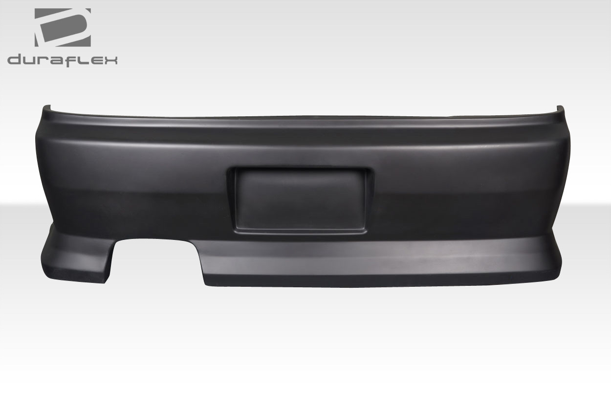 1995-1998 Nissan 240SX S14 Duraflex Super Drift Rear Bumper Cover - 1 Piece / Vehicle Year Make Model Trim - 1995-1998-Nissan 240SX ALL / Product Type - Rear Bumper / Style Name -Super Drift / Kit Material - FRP (Fiberglass Reinforced Plastics) / Notes -