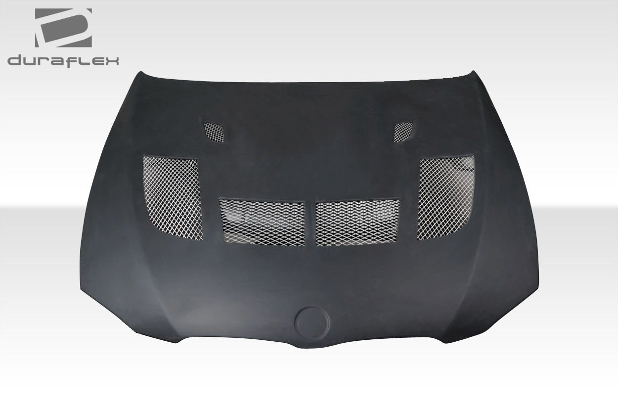 2008-2013 BMW M3 E92 E93 Duraflex Iceman Hood - 1 Piece (S) / Vehicle Year Make Model Trim - 2008-2013-BMW M3 ALL / Product Type - Hood / Style Name -Iceman / Kit Material - FRP (Fiberglass Reinforced Plastics) / Notes - Hood pins are required.