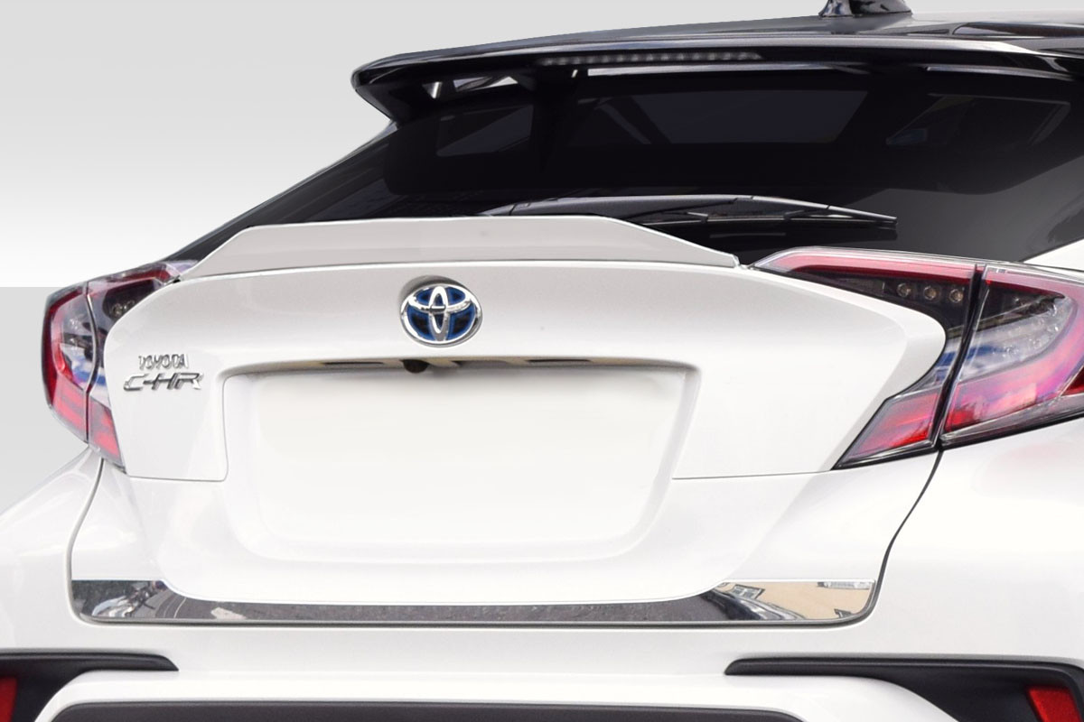 2018-2022 Toyota C-HR Duraflex Demon Rear Mid Wing Spoiler- 1 Piece (S) / Vehicle Year Make Model Trim - 2018-2022-Toyota C-HR ALL / Product Type - Wing / Style Name -Demon / Kit Material - FRP (Fiberglass Reinforced Plastics) / Notes -