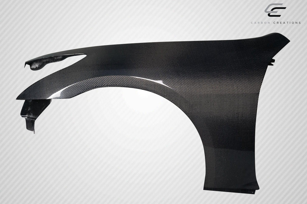 2007-2015 Infiniti G Sedan G25 G35 G37 / Q40 Carbon Creations OEM Look Front Fenders - 2 Pieces / Vehicle Year Make Model Trim - 2007-2015-Infiniti G Sedan 4DR / Product Type - Fender / Style Name -OEM Look / Kit Material - Carbon Fiber / Notes -