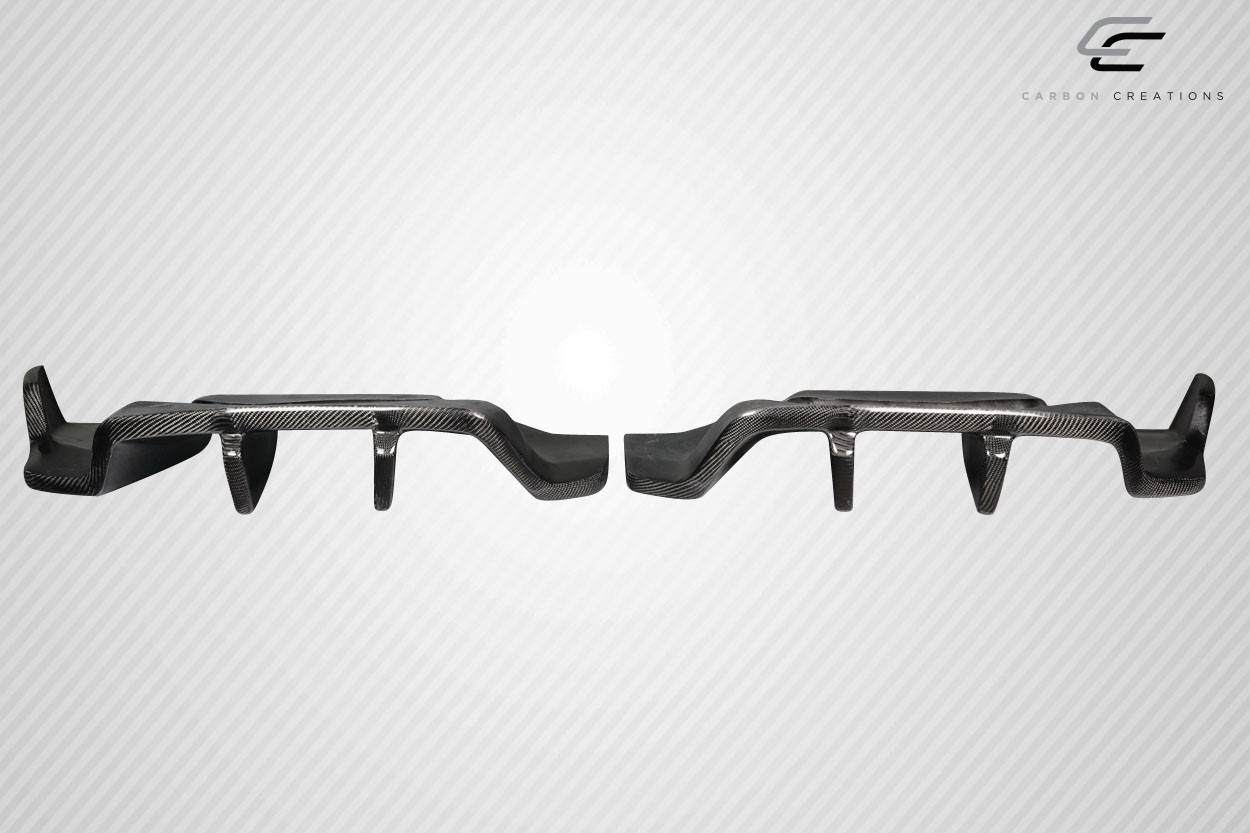 2014-2019 Chevrolet Corvette C7 Carbon Creations Exe Rear Diffuser - 2 Pieces (S) / Vehicle Year Make Model Trim - 2014-2019-Chevrolet Corvette ALL / Product Type - Rear Lip/Add On / Style Name -Exe / Kit Material - Carbon Fiber / Notes -