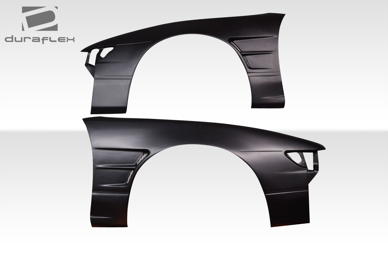 1989-1994 NIssan Silvia S13 Duraflex D1 Sport 25MM Front Fenders - 2 Piece / Vehicle Year Make Model Trim - 1989-1994-Nissan S13 Silvia ALL / Product Type - Fender / Style Name -D1 / Kit Material - FRP (Fiberglass Reinforced Plastics) / Notes -