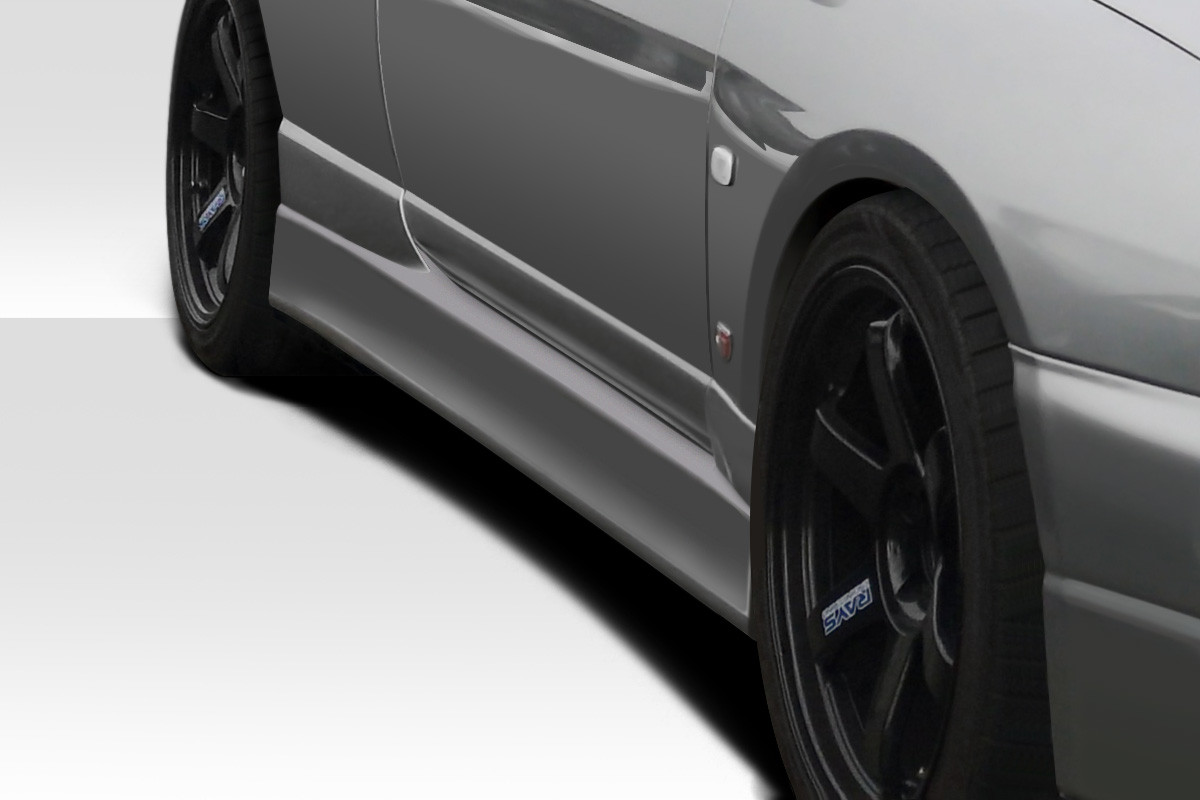 1995-1998 Nissan Skyline R33 2DR Duraflex D Spec Side Skirt Rocker Panels - 2 Piece / Vehicle Year Make Model Trim - 1995-1998-Nissan Skyline 2DR / Product Type - Sideskirts / Style Name -D Spec / Kit Material - FRP (Fiberglass Reinforced Plastics) / Notes -