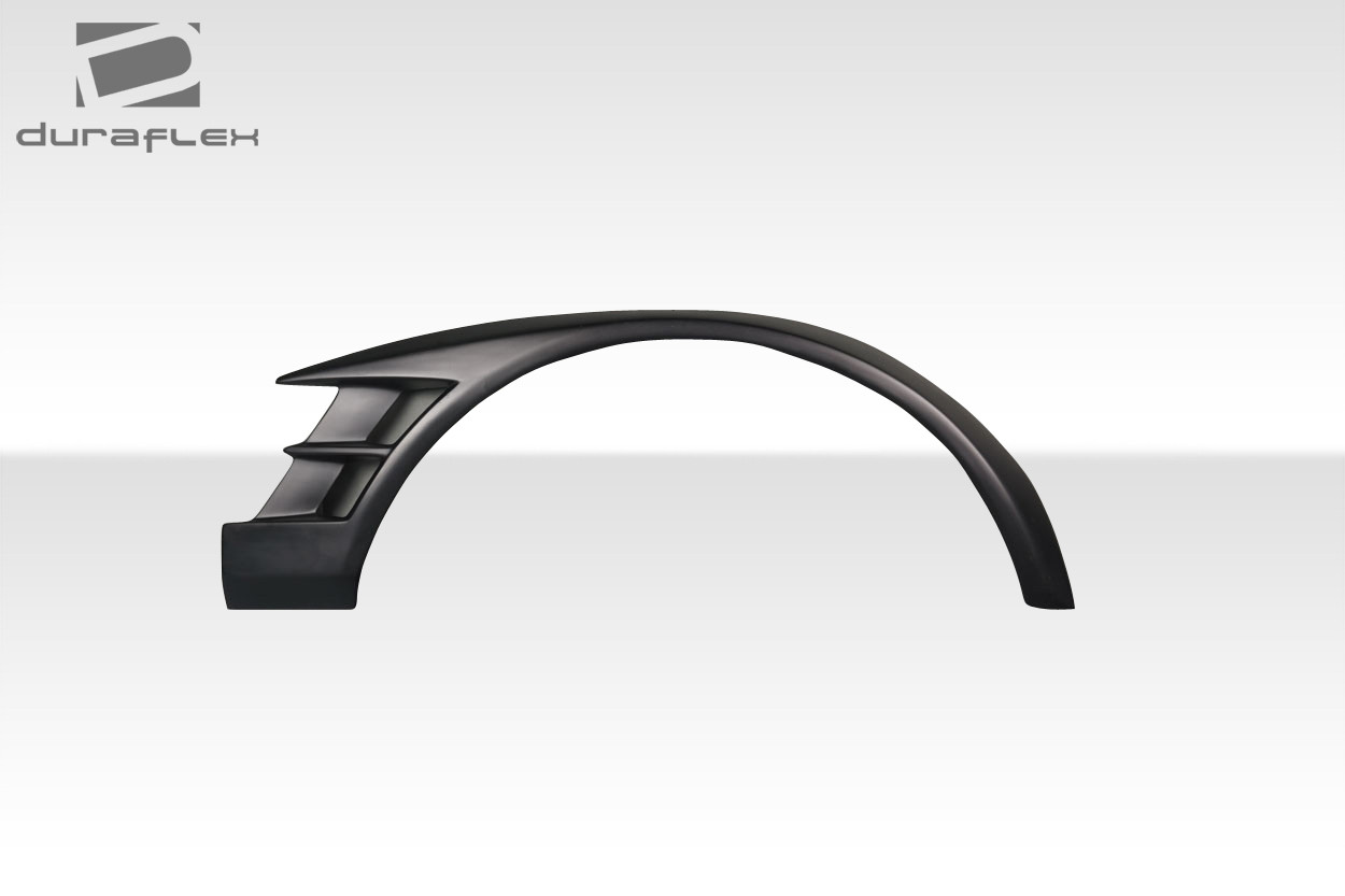 2003-2006 Mitsubishi Lancer Evolution 8 9 Duraflex Cyber Front Fender Flares - 2 Pieces (S) / Vehicle Year Make Model Trim - 2003-2006-Mitsubishi Evolution ALL / Product Type - Fender Flare / Style Name -Cyber / Kit Material - FRP (Fiberglass Reinforced Plastics) / Notes -
