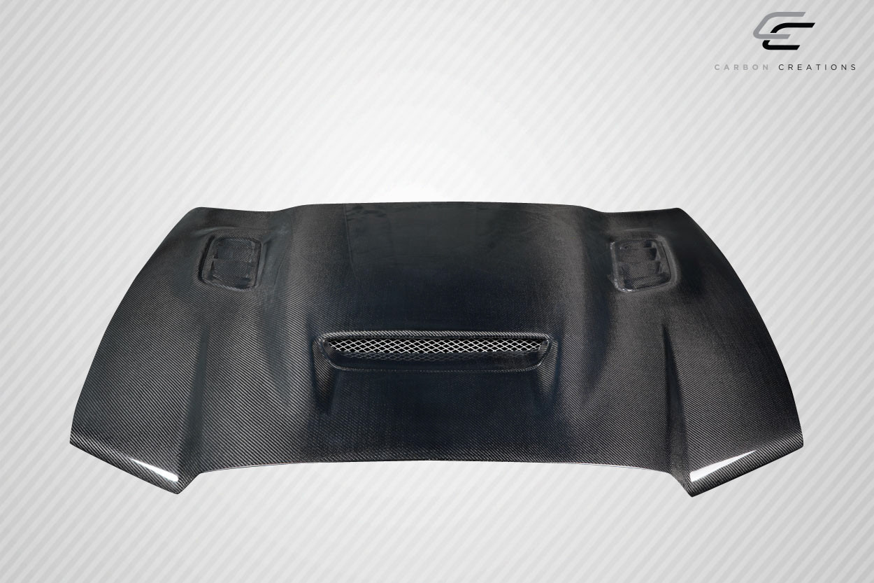 2011-2014 Dodge Charger Carbon Creations Hellcat Redeye Look hood - 1 Piece / Vehicle Year Make Model Trim - 2011-2014-Dodge Charger ALL / Product Type - Hood / Style Name -Hellcat Redeye Look / Kit Material - Carbon Fiber / Notes -