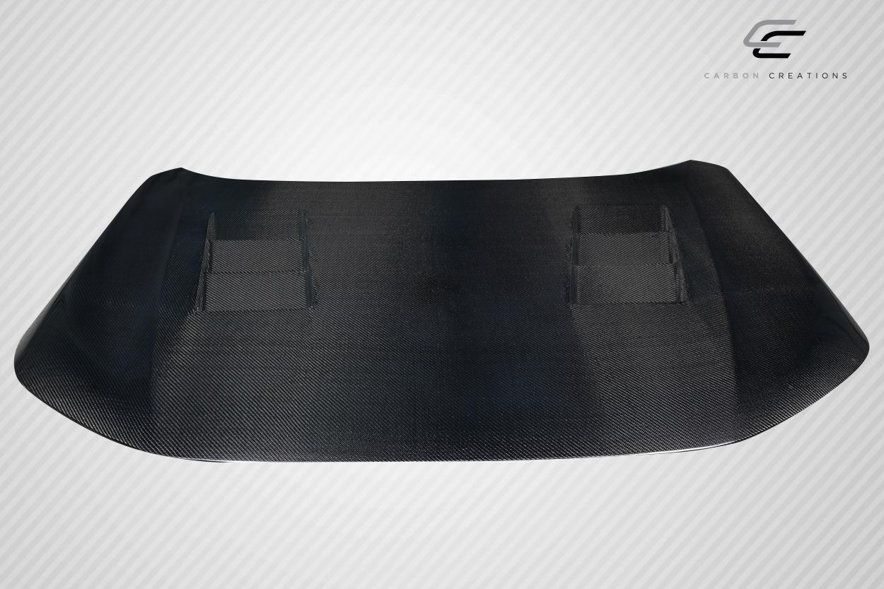 2022-2025 Honda Civic Carbon Creations Torque Hood - 1 Piece / Vehicle Year Make Model Trim - 2022-2025-Honda Civic ALL / Product Type - Hood / Style Name -TS / Kit Material - Carbon Fiber / Notes -