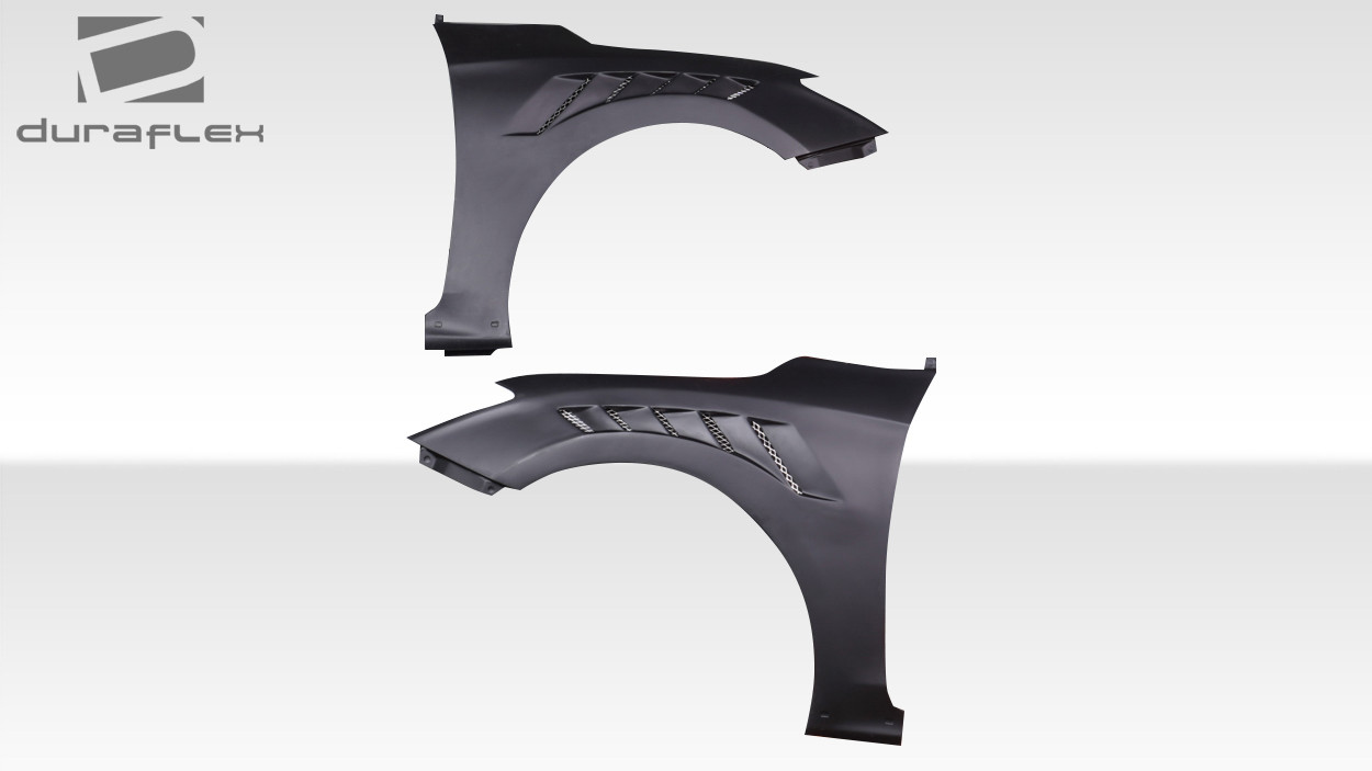 2019-2023 Hyundai Veloster N Duraflex Nevus Front Fenders - 2 Piece / Vehicle Year Make Model Trim - 2019-2023-Hyundai Veloster ALL / Product Type - Fender / Style Name -Nevus / Kit Material - FRP (Fiberglass Reinforced Plastics) / Notes -