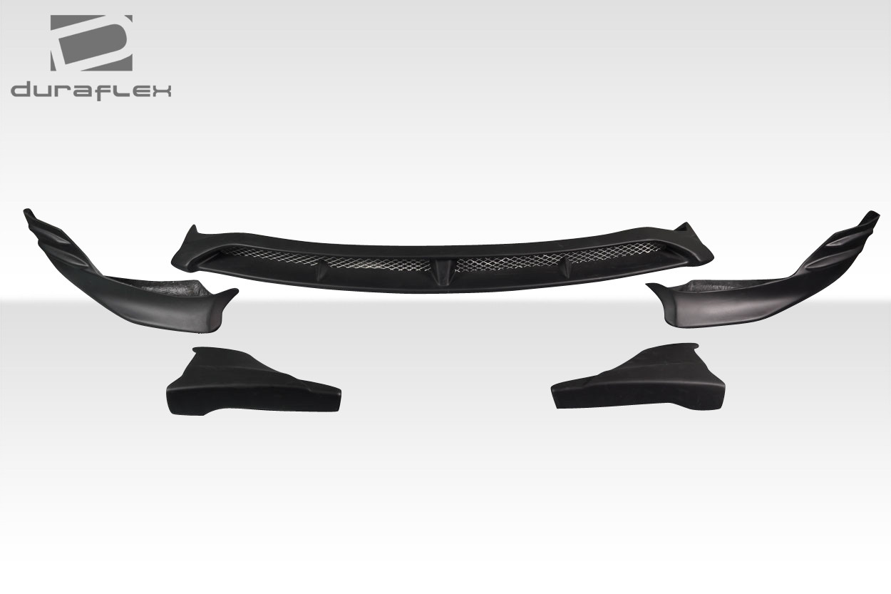 2012-2017 Hyundai Veloster Turbo Duraflex Minda Front Lip Spoiler Air Dam - 3 Piece / Vehicle Year Make Model Trim - 2012-2017-Hyundai Veloster ALL / Product Type - Front Lip/Add On / Style Name -Minda / Kit Material - FRP (Fiberglass Reinforced Plastics) / Notes -