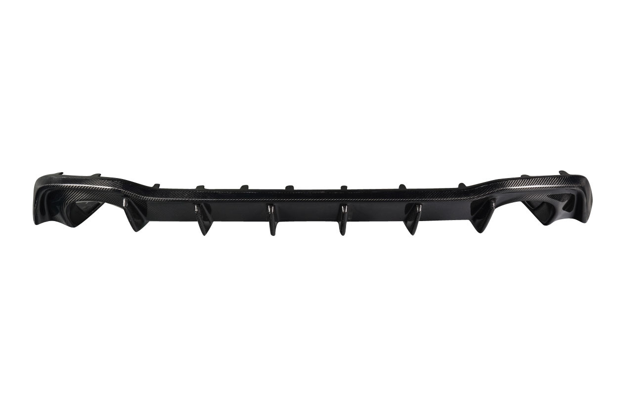 2022-2024 Volkswagen Golf GTI Carbon Creations Zamba Rear Diffuser - 1 Piece / Vehicle Year Make Model Trim - 2022-2024-Volkswagen Golf ALL / Product Type - Rear Lip/Add On / Style Name -Zamba / Kit Material - Carbon Fiber / Notes -