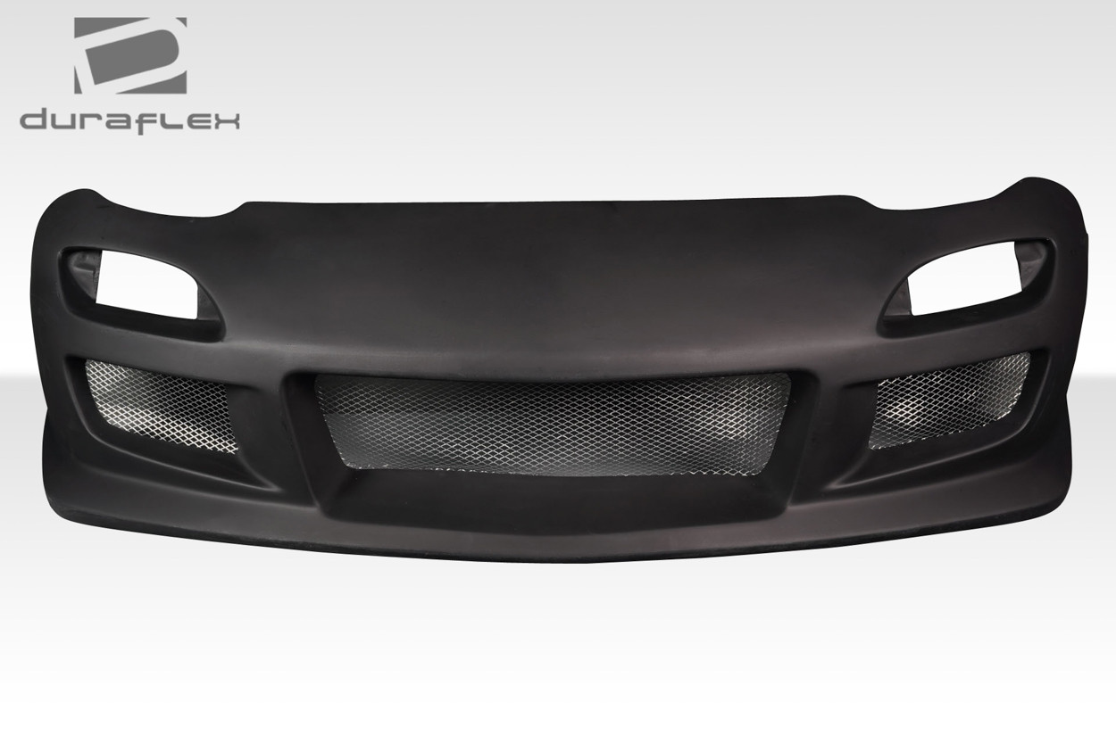 1993-1997 Mazda RX-7 Duraflex Speed Shift Front Bumper Cover - 1 Piece / Vehicle Year Make Model Trim - 1993-1997-Mazda RX7 ALL / Product Type - Front Bumper / Style Name -Speed Shift / Kit Material - FRP (Fiberglass Reinforced Plastics) / Notes -