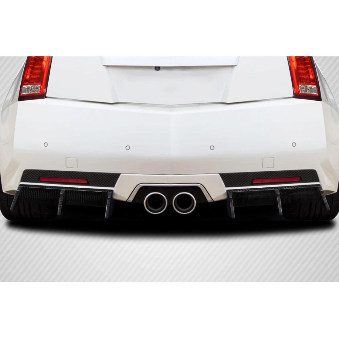 2011-2015 Cadillac CTS-V Coupe Carbon Creations GT Tuning Rear Diffuser - 2 Pieces / Vehicle Year Make Model Trim - 2011-2015-Cadillac CTS-V 2DR / Product Type - Rear Lip/Add On / Style Name -GT Tuning / Kit Material - Carbon Fiber / Notes -
